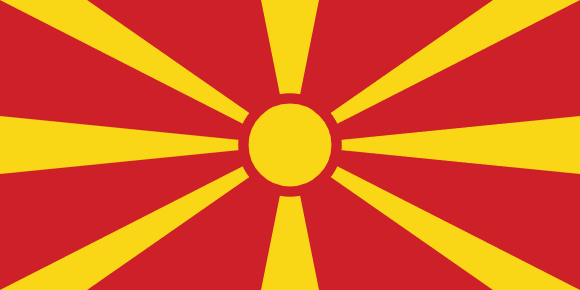 North Macedonia flag