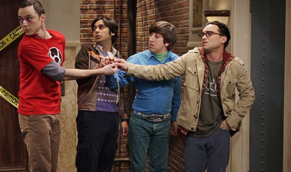 Big bang theory howard leonard raj pointing at sheldon