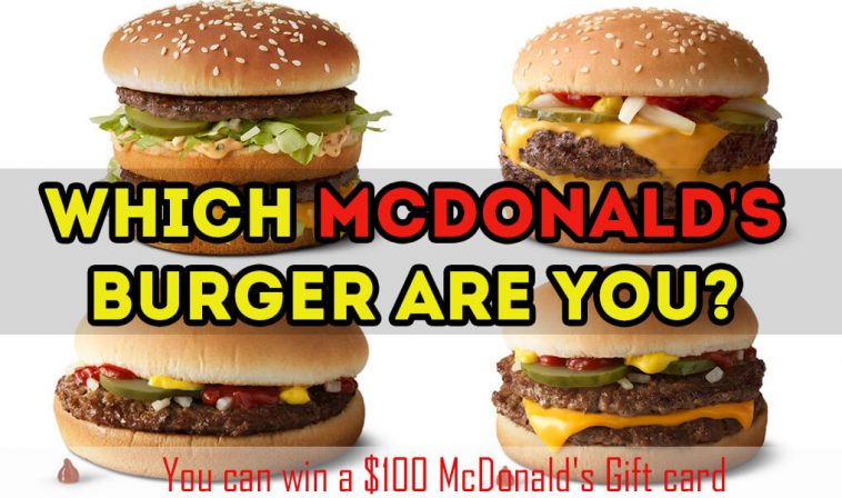 Which McDonald's burger are you