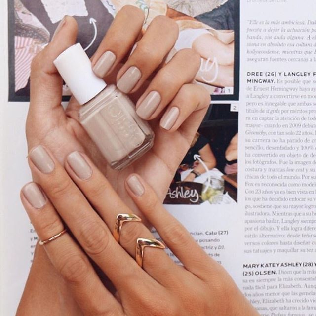 Neutral colors nail polish
